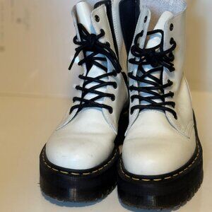 Dr. Martens White Platform Combat Boots – Jadon Style